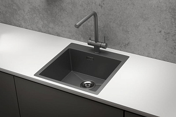 Мойка кухонная Granula 5151, графит матовый