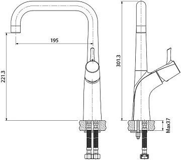 Смеситель для кухни IDDIS Kitchen Line K07SB0LI05