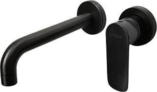 Смеситель для раковины Paini Nove 09PZ208 С ВНУТРЕННЕЙ ЧАСТЬЮ, черный матовый