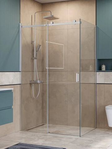 Душевой уголок BelBagno Soft Close-2 AH-1-120/90-C-Cr профиль хром