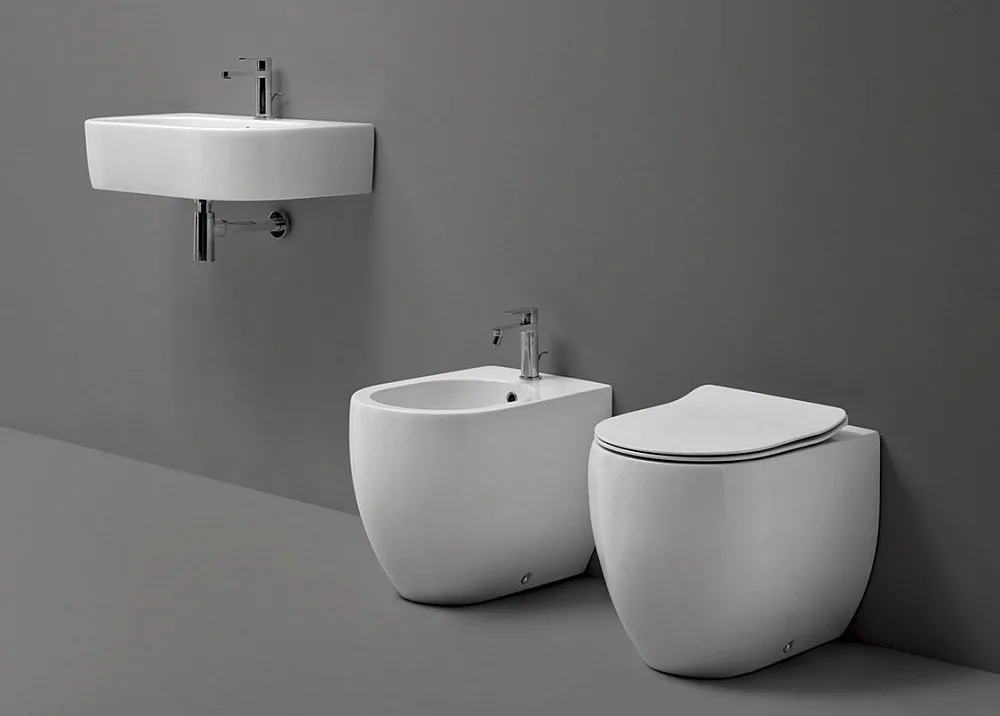 Биде напольное Kerasan Flo 312201 Sancos — официальный сайт