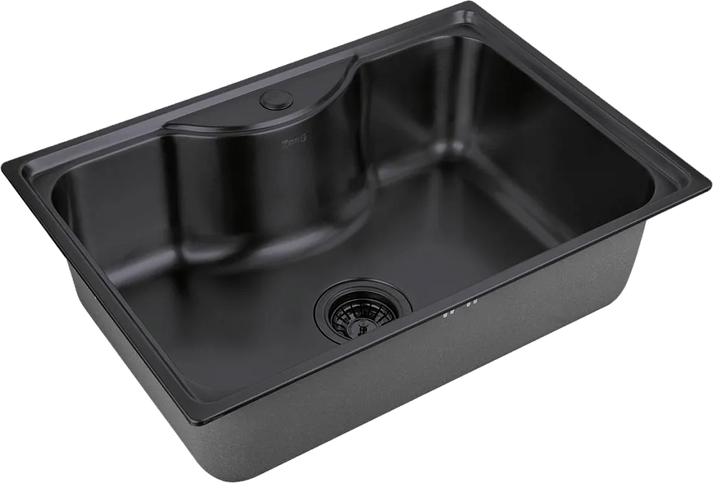 Мойка кухонная Zorg Inox PVD SZR 6545 GRAFIT графит Sancos — официальный сайт
