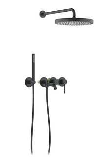 Душевой комплект Timo Saona SX-2348/03SM, С ВНУТРЕННЕЙ ЧАСТЬЮ, черный