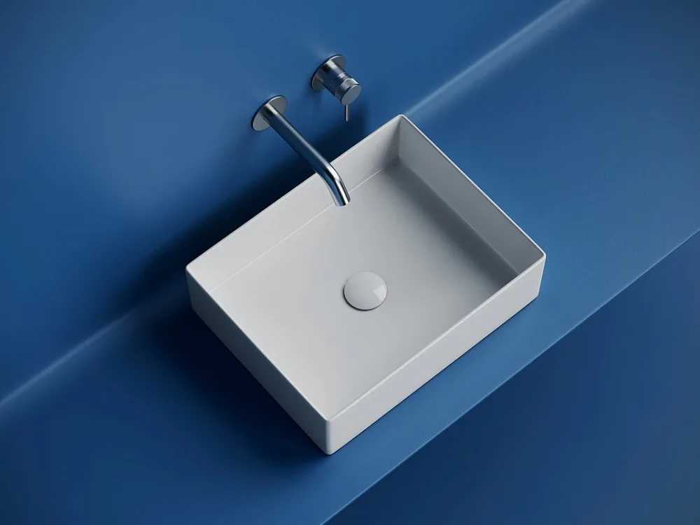 Накладная раковина Ceramicanova Element CN6069 белая глянцевая Sancos — официальный сайт
