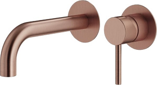 Смеситель для раковины Plumberia Selection Ixo KITXO1135RS210 С ВНУТРЕННЕЙ ЧАСТЬЮ, брашированная мед
