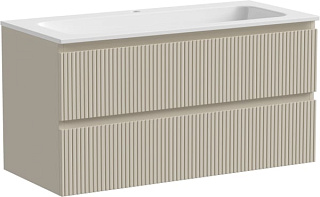 Тумба под раковину Sancos Snob T 100 подвесная Beige soft (капучино), SNT100CE