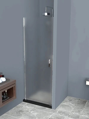 Душевая дверь в нишу BelBagno Uno B-1-65-P-Cr стекло текстурное