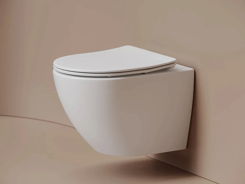 Подвесной унитаз Ceramicanova Metropol Торнадо безободковый, CN4002TMW белый матовый Sancos — официальный сайт