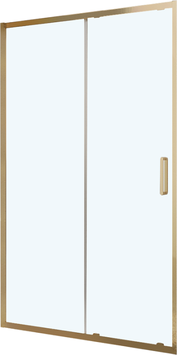 Душевая дверь в нишу BelBagno Luce BF-1-120-C-ORO профиль золото, стекло прозрачное