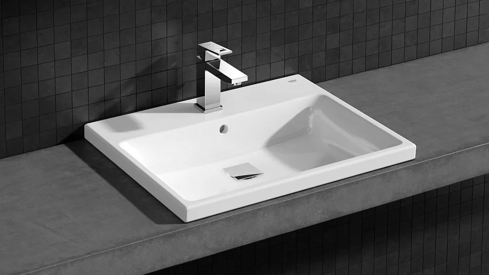 Раковина Grohe Cube Ceramic 3947900H Sancos — официальный сайт