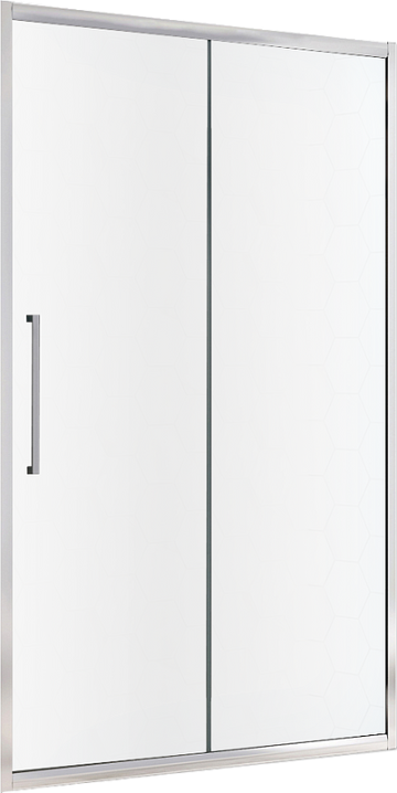 Душевая дверь в нишу Abber Schwarzer Diamant AG30120MH 120 см, профиль хром, стекло матовое