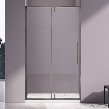 Душевая дверь в нишу Vincea Slim-N VDP-4SN100CLGM 100x195, профиль вороненая сталь