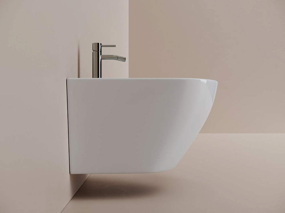 Биде подвесное Ceramicanova Whirl CN11008 белый