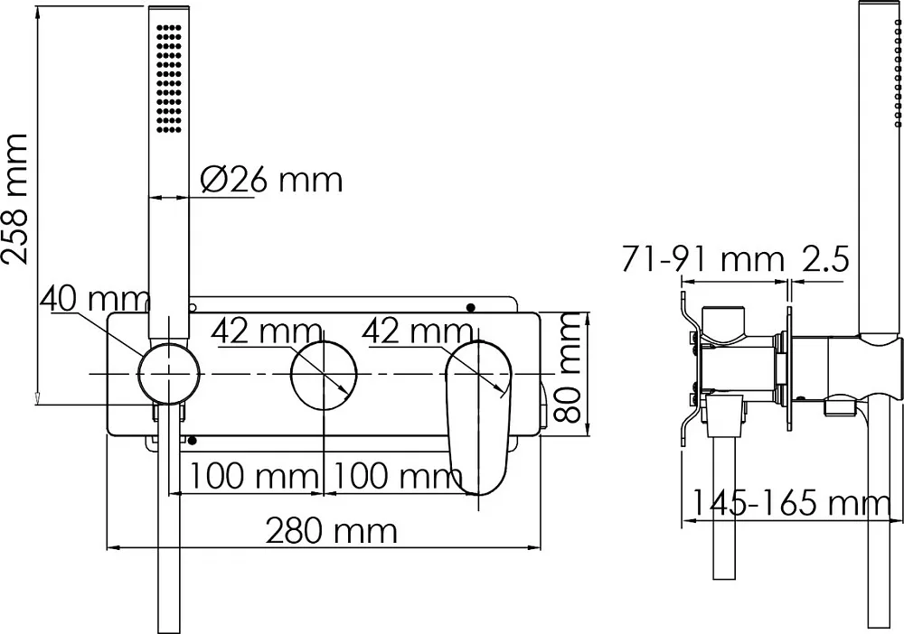 Встраиваемый смеситель Wasserkraft Dinkel 5877 С ВНУТРЕННЕЙ ЧАСТЬЮ Sancos — официальный сайт