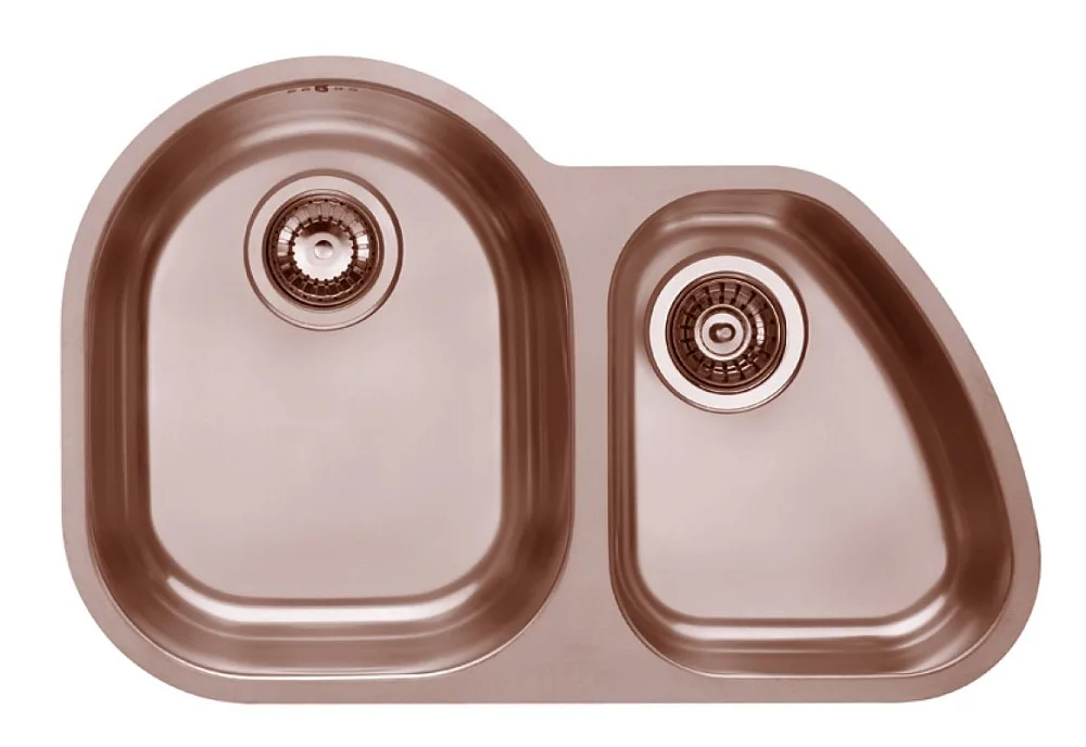 Мойка DUO 10 MONARCH COPPER 650x420 в компл. с выпуском без сифона, , Sancos — официальный сайт