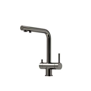 Смеситель для кухни Sancos Foster SC4014GG под фильтр, вороненая сталь