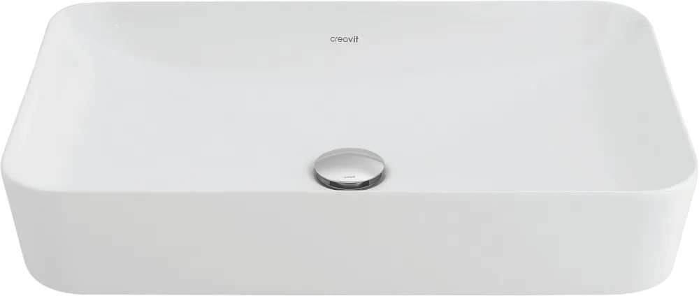 Накладная раковина Creavit Ultra UL060-00MB00E-0000 жемчужно-белая Sancos — официальный сайт