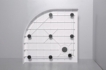 Поддон для душа Cezares Tray SMC TRAY-SMC-R-80-550-150-W R 80x80, с сифоном