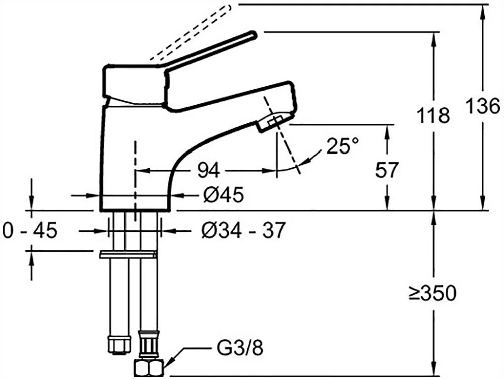 Смеситель для раковины Jacob Delafon Eo E24158RU-CP Sancos — официальный сайт