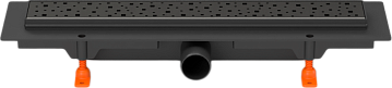 Душевой трап (лоток) MCH Chudej Square CH350SC 35 см, матовый черный