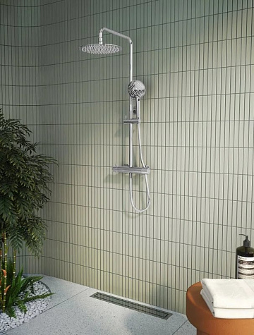 Душевая стойка VitrA AquaHeat A47201EXP, хром