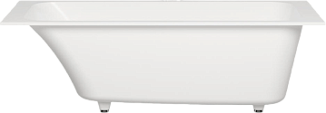 Ванна из искусственного камня Salini Orlanda S-Sense 170x80 см, встраиваемая, матовая белая, на ножк