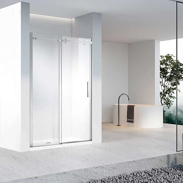 Душевая дверь в нишу Vincea Como-N VDS-4CN160CL 160 см, профиль хром, стекло прозрачное