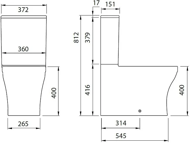 Чаша для унитаза-компакта Allen Brau Infinity 4.21012.20 Sancos — Оригинал