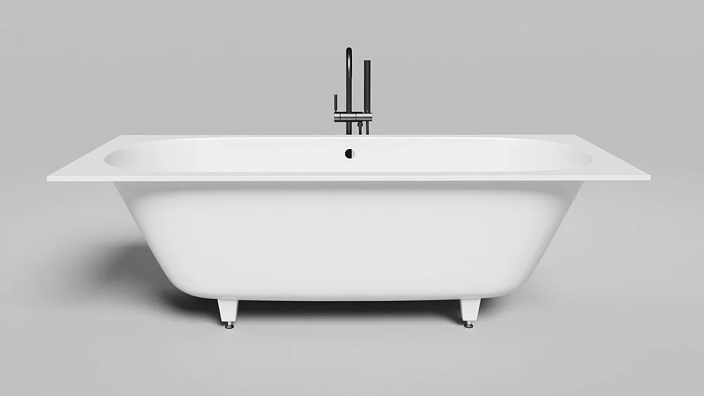 Ванна из искусственного камня Salini Ornella Axis S-Stone 190x90 см, встраиваемая, матовая белая, на Sancos — официальный сайт