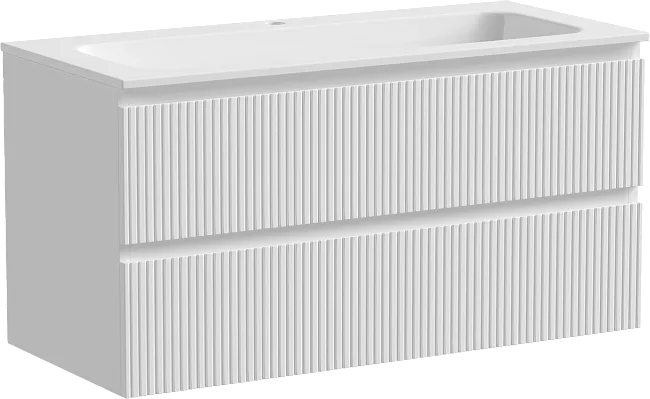Тумба под раковину Sancos Snob T 100 подвесная Bianco (белый), SNT100W Sancos — Оригинал