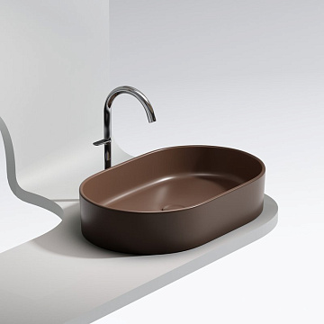 Накладная раковина Ceramicanova Element CN6048MDB темно-коричневая матовая