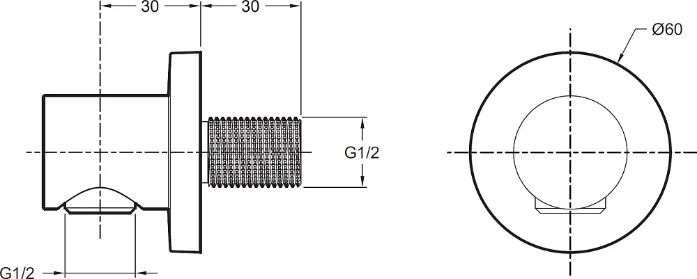 Душевой комплект Jacob Delafon Modulo E30758-CP, С ВНУТРЕННЕЙ ЧАСТЬЮ Sancos — официальный сайт