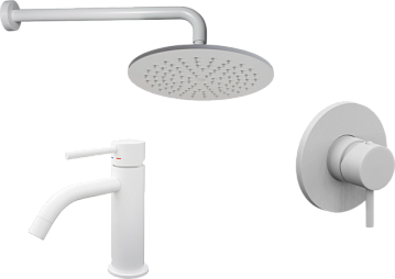 Комплект для ванной Paffoni Light KITLIG011BO071 С ВНУТРЕННЕЙ ЧАСТЬЮ, белый