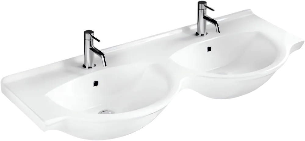 Раковина Hatria Sophie Y0Q501 125 см, белая Sancos — официальный сайт