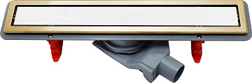 Душевой трап (лоток) Pestan Confluo Premium White Glass Gold Line Confluo Premium White Glass Gold L