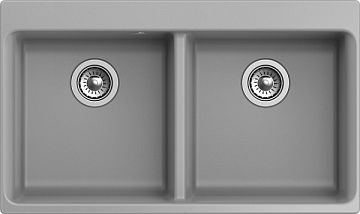 Мойка кухонная Rivelato Axel X-90-2D grigio metallizza