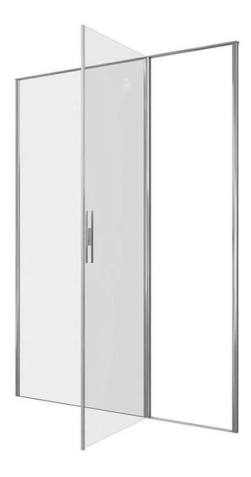 Душевая дверь в нишу Allen Brau Priority 3.31037.00 160 см, профиль хром, стекло прозрачное Optiwhit