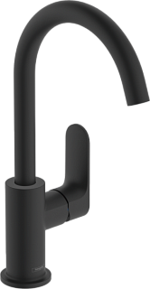 Смеситель для раковины Hansgrohe Rebris S 72536670 черный матовый