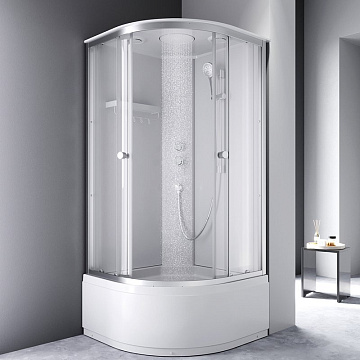 Душевая кабина AM.PM X-Joy Deep W94C-401A-090MT 90х90 см, высокий поддон, матовый хром