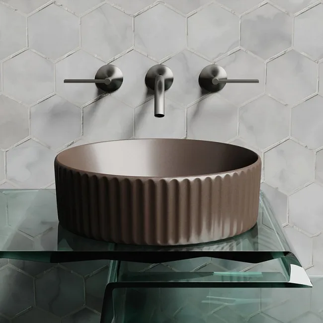 Накладная раковина Ceramicanova Element CN6057MDB темно-коричневый матовая Sancos — Оригинал