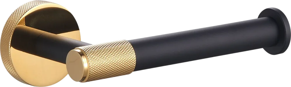 Держатель туалетной бумаги Wonzon & Woghand WW-9216 черный, золото Sancos — официальный сайт