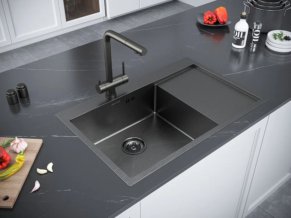 Смеситель для кухни Paulmark Skalen Sk213020-GM Sancos — официальный сайт