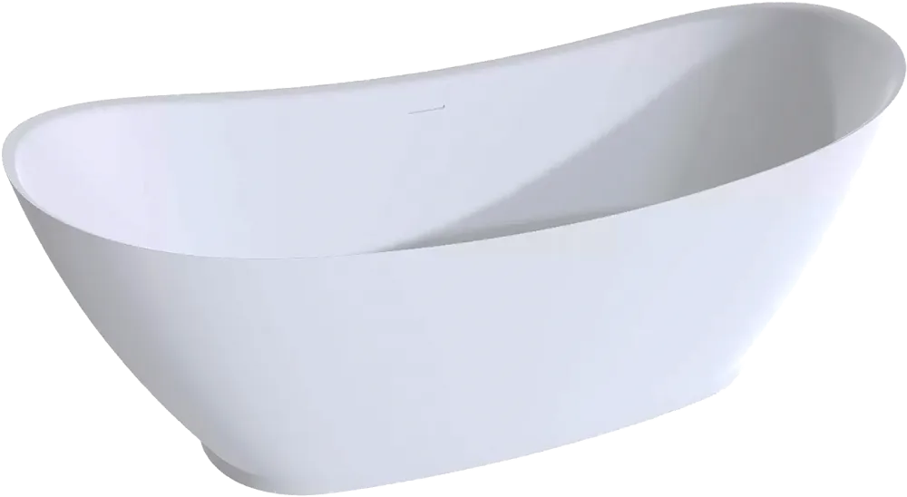 Ванна из искусственного камня Salini Noemi 170x75 см, отдельностоящая, матовая белая, овальная, со с Sancos — официальный сайт