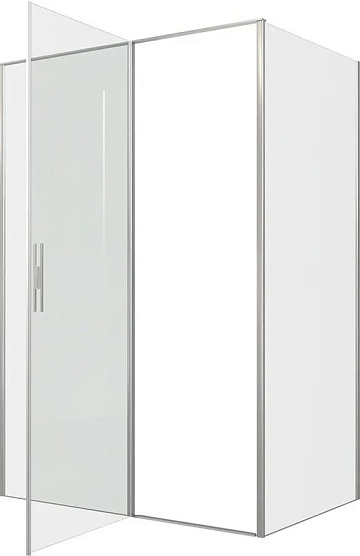 Душевой уголок Allen Brau Priority 140x90, профиль серебро браш, стекло прозрачное