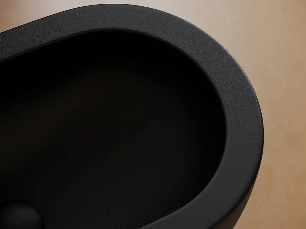 Биде подвесное Ceramicanova Uno CN11002MB черный матовый Sancos — официальный сайт