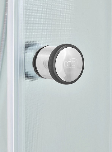 Душевая кабина DTO D09S 90х90, с электрикой, профиль хром, стекло матовое