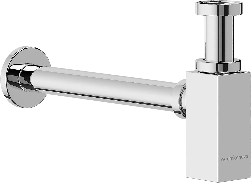 Сифон для раковины Ceramicanova 70002CH, хром Sancos — официальный сайт