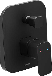 Встраиваемый смеситель Ravak 10° Free X070158 черный матовый