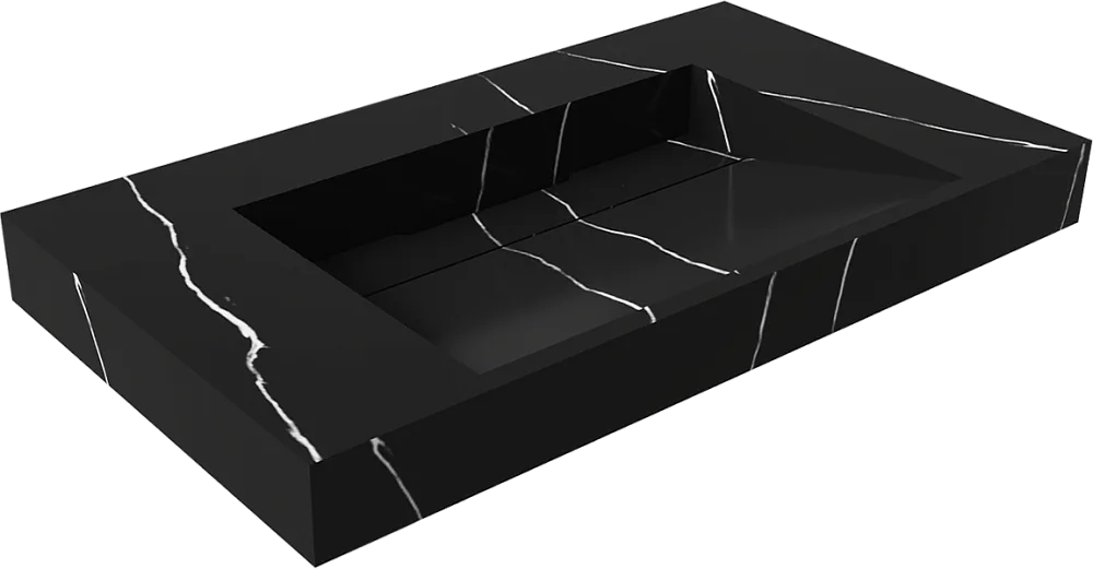 Раковина Armadi Art Flat Nero Marquina 80 Sancos — официальный сайт