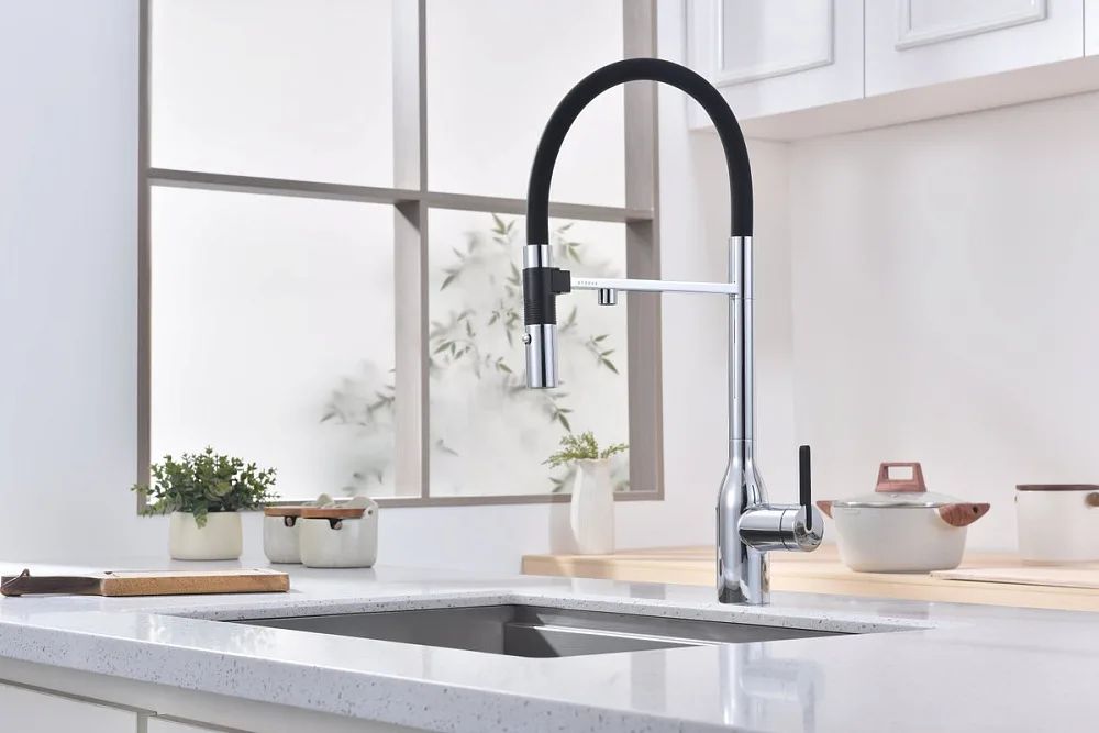 Смеситель для кухни Paulmark Magneto One Ma213188-CR хром Sancos — официальный сайт